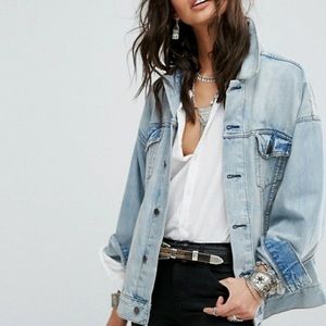 Free People Denim Trucker Jacket